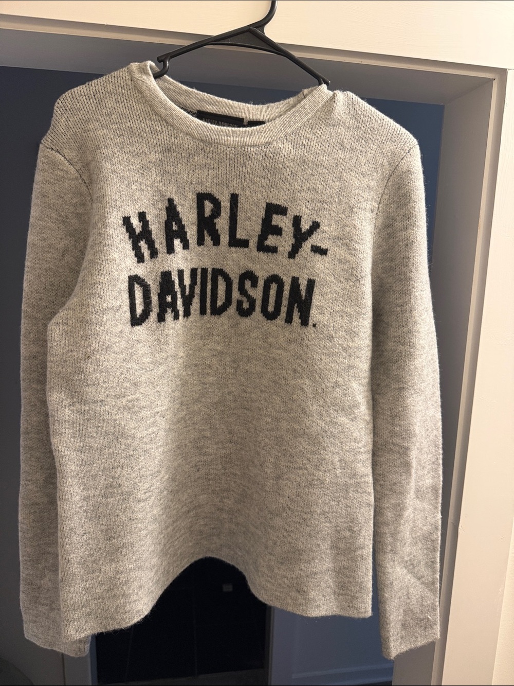 Harley-Davidson Gray Crewneck Sweater with Black Logo